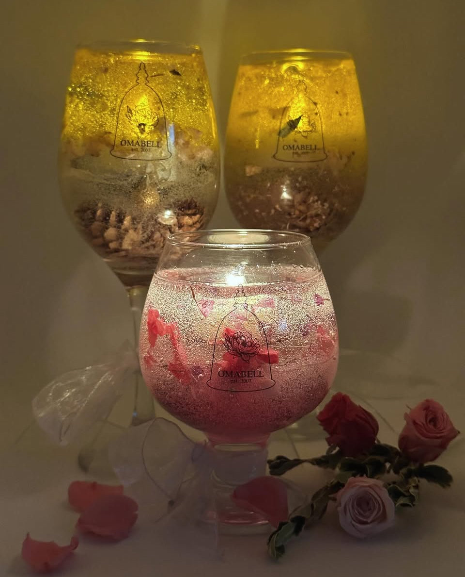 Floral Tealight Candle & Gel Holder Lab Work Shop