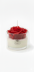 Hyper Realistic Rose Flower Candle (100%beeswax c Soy Blend)