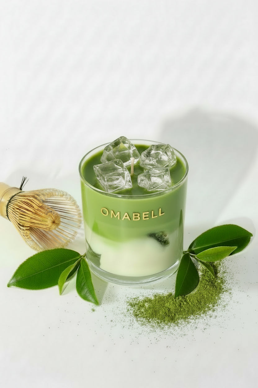 Iced Matcha Latte l Scented Soy X Gel Candle (12 oz)