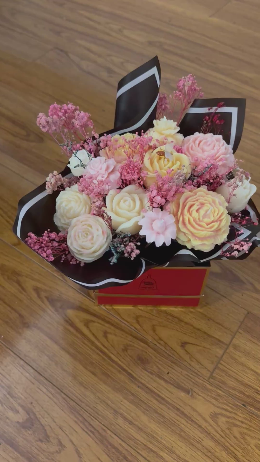 Flower Candle Box [100%Soy Wax, Nontoxic]