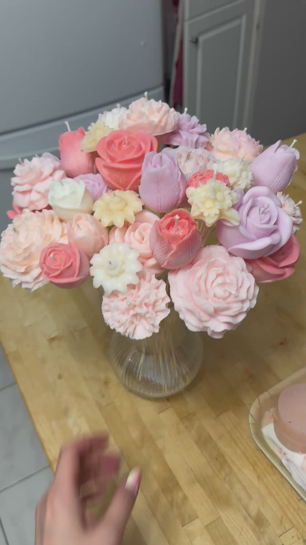 Flower Candle Box [100%Soy Wax, Nontoxic]